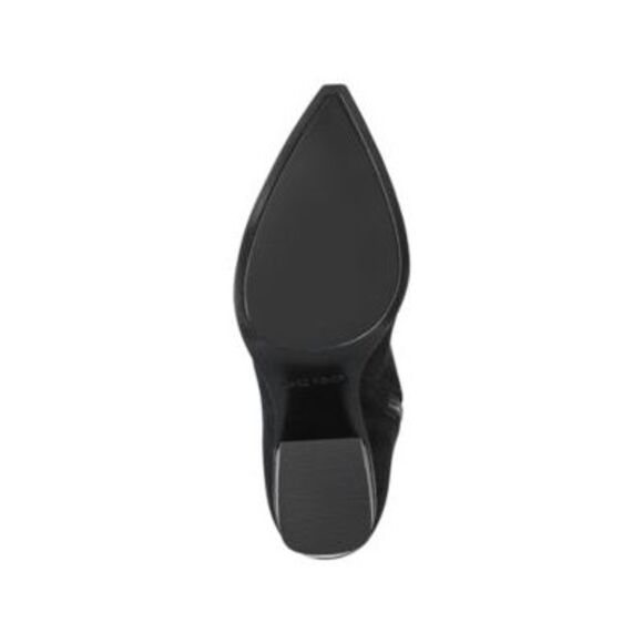 MARC FISHER Womens Black Stretch Goring Meyana Pointy Toe Block Heel Boots 5.5 M - Picture 4 of 5